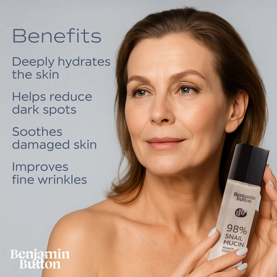 Benjamin Button Advanced 98% Snail Mucin Serum 100ml