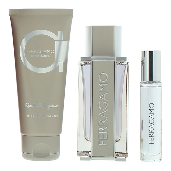 Salvatore Ferragamo Bright Leather Eau De Toilette Gift Set 100ml