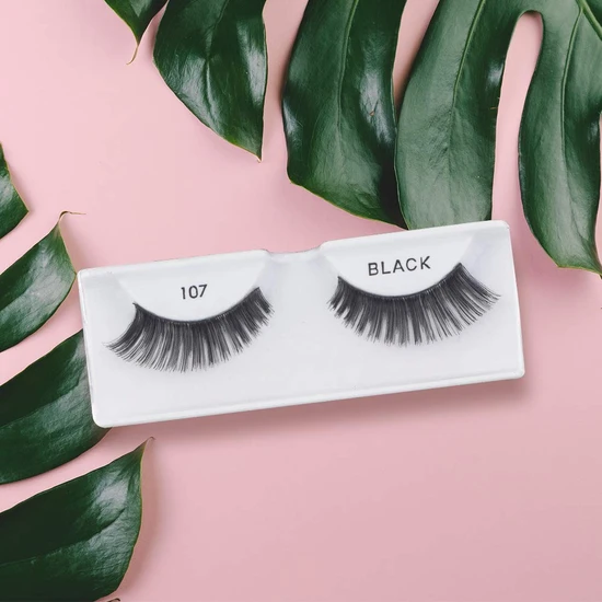 Ardell 100% Human Hair False Fashion/Natural Eyelashes 107 Black