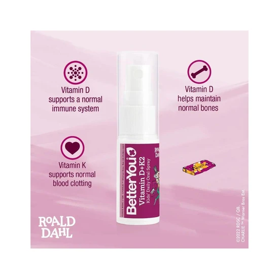BetterYou Vitamin D + K Kids Oral Spray 15ml