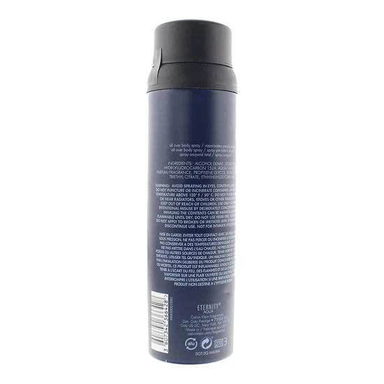 Calvin Klein Eternity Aqua For Men Body Spray 152G