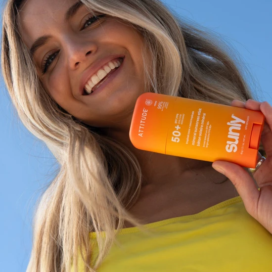 Attitude Sunly Mineral Sunscreen Stick SPF 50+ Tropical Coco 60g