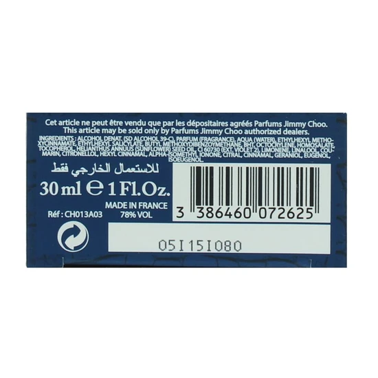 Jimmy Choo Man Blue Eau De Toilette 30ml