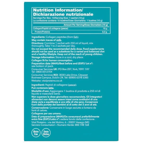 Vital Proteins Marine Collagen Sachets 10 Sachets