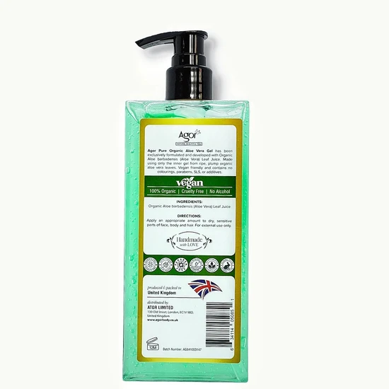 Agor Pure Organic Aloe Vera Gel 300ml