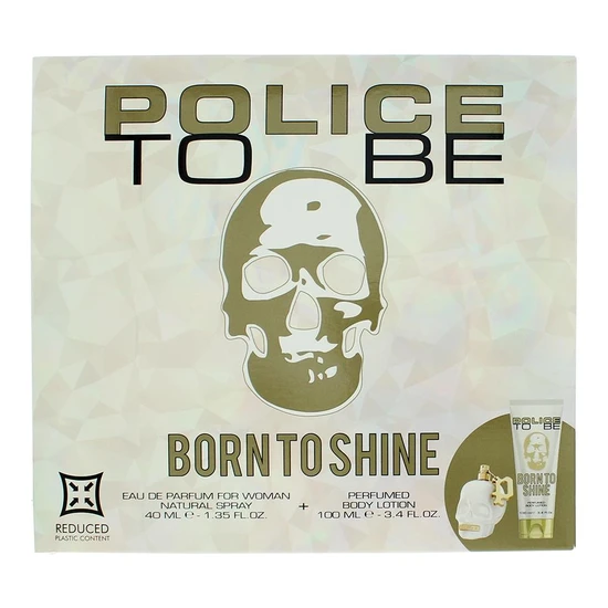 Police To Be Born To Shine Eau De Parfum 40ml + Body Lotion 100ml Gift Set For Her 40ml