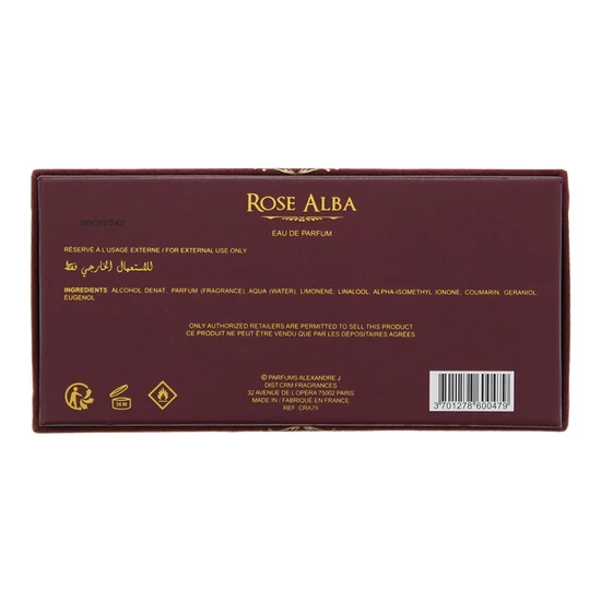 Alexandre.J Rose Alba Eau De Parfum 100ml