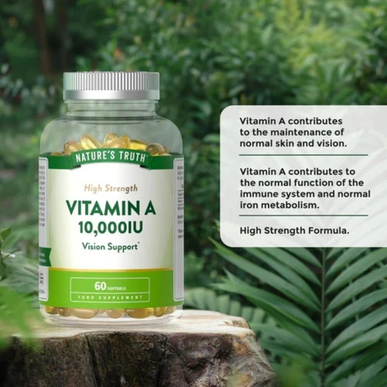 Nature's Truth High Strength Vitamin A 10, 000iu Softgels 60 Softgels