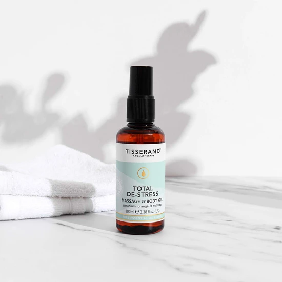 Tisserand Aromatherapy Total-De-Stress Massage & Body Oil 100ml
