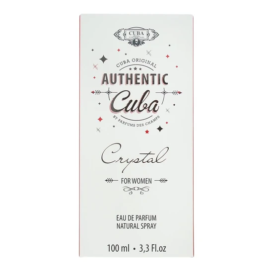 Cuba Authentic Crystal Eau De Parfum 100ml