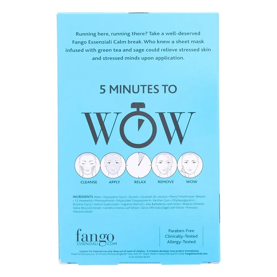 Borghese Fango Essenziali Calm Treatment Sheet Mask 4 x 25ml