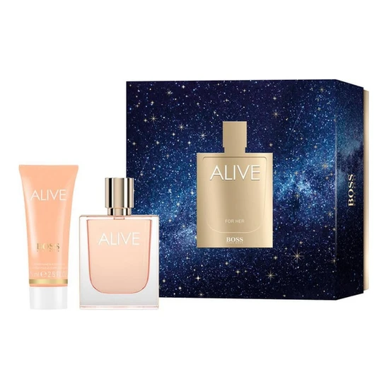 Hugo Boss Alive Gift Set 50ml Eau De Parfum + 75ml Body Lotion