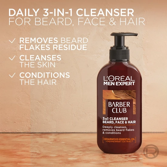 L'Oreal Paris Men Expert Baberclub 3 In 1 Wash 200ml