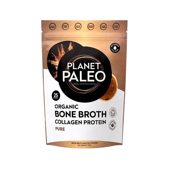 Planet Paleo Organic Bone Broth Collagen Protein Pure 225g