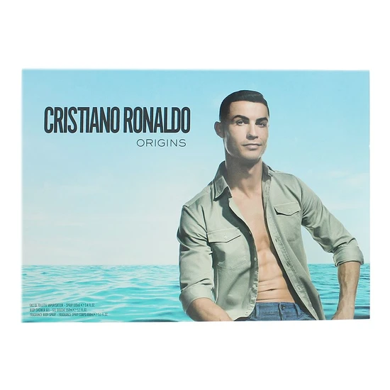 Cristiano Ronaldo CR7 Origins Gift Set 100ml Eau De Toilette + 150ml Shower Gel + 150ml Body Spray