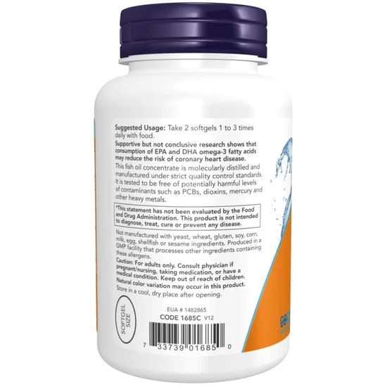 NOW Foods Omega-3 Mini Gels 180 Soft Gels