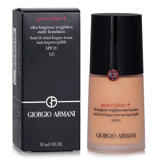Giorgio Armani Power Fabric+ Ultra Longwear Weightless Matte Foundation SPF 20 4.25