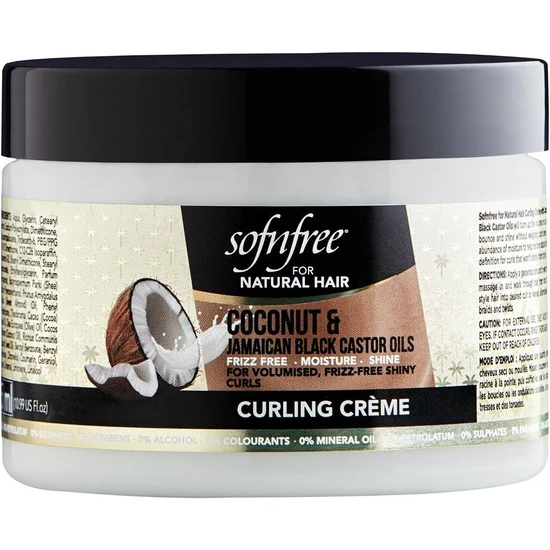 Sofn'Free For Natural Hair Coconut & Jamaican Black Castor Oil Curling Creme 325ml