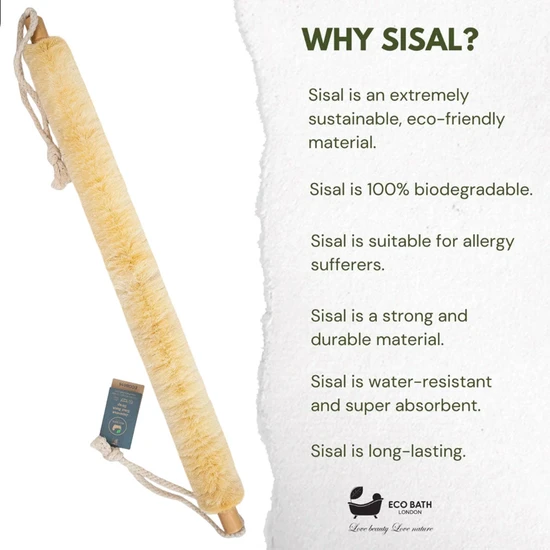 Eco Bath London Natural Sisal Strap Large