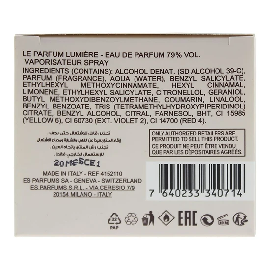 Elie Saab Le Parfum Lumiere Eau De Parfum 50ml