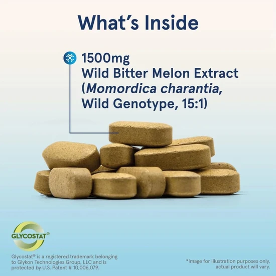 Jarrow Formulas Wild Bitter Melon Extract 1500mg Tablets 60 Tablets