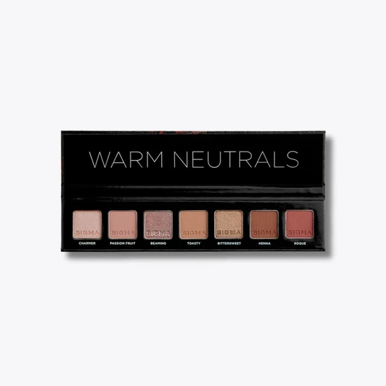 Sigma Beauty Warm Neutrals Eyeshadow Palette 7 Shades