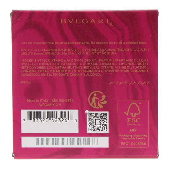 Bvlgari Le Gemme Sahare Eau De Parfum 60ml