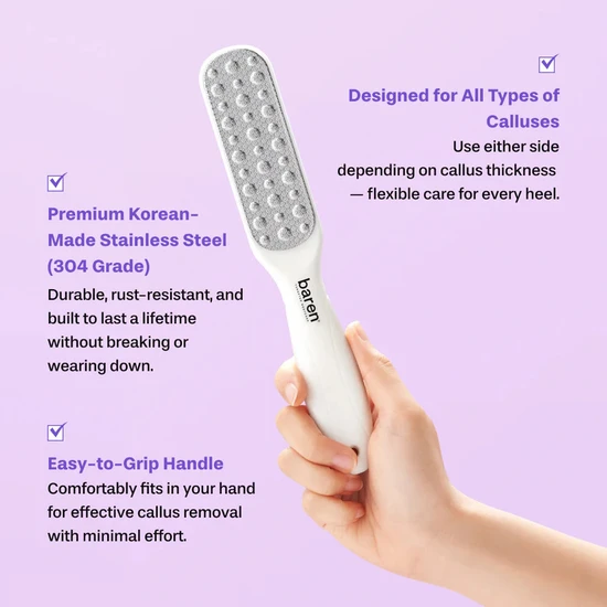 BAREN Foot Exfoliant Softener At-Home Kit