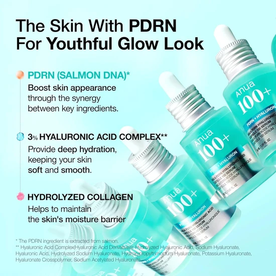 ANUA 100+ Pdrn + Hyaluronic Serum 30ml