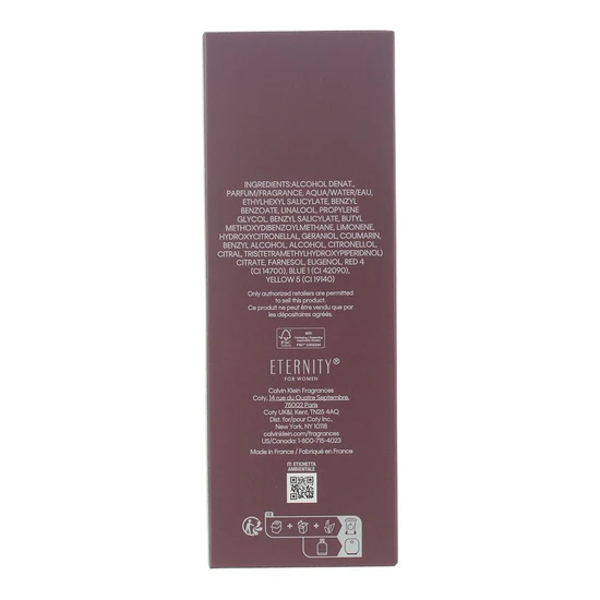 Calvin Klein Eternity Amber Essence For Women Parfum Intense 100ml