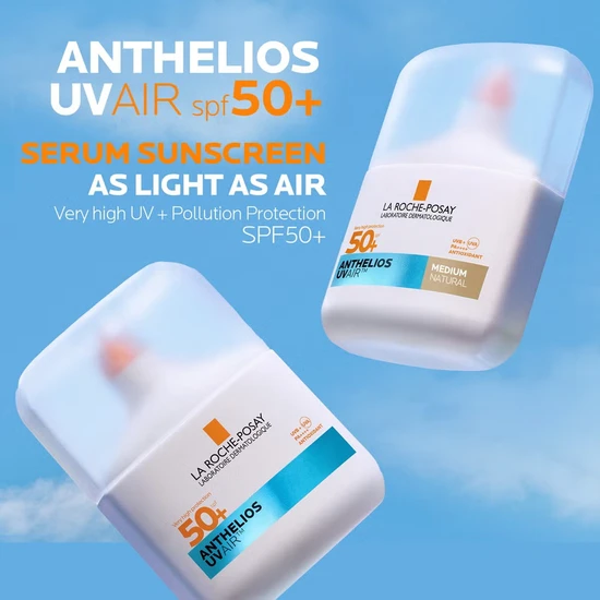 La Roche-Posay Anthelios UVAIR Serum Sunscreen SPF 50+ Medium 50ml