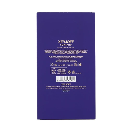 Xerjoff Soprano Eau De Parfum 50ml