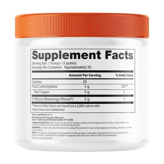 Doctor's Best D-Ribose Powder 250g