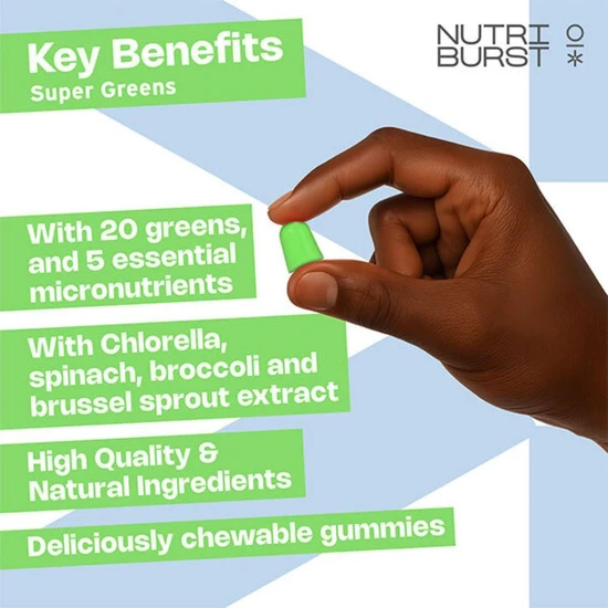 Nutriburst Super Greens 30 Gummies