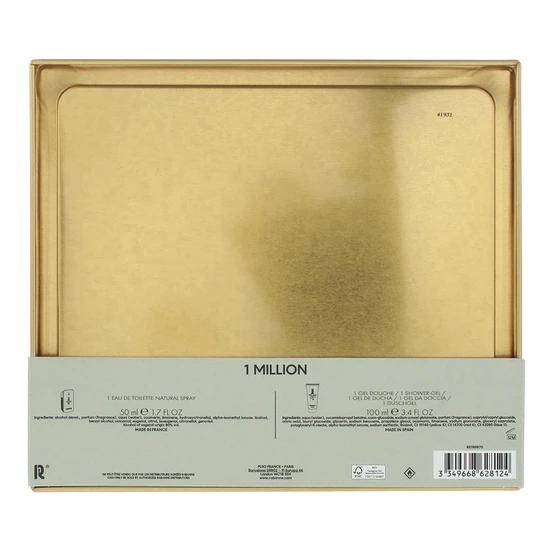 Paco Rabanne 1 Million Eau De Toilette Gift Set 50ml Eau De Toilette + 100ml Shower Gel