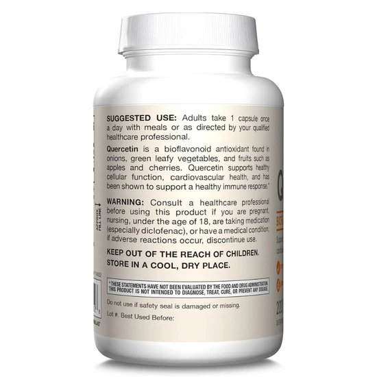 Jarrow Formulas Quercetin 500 mg | 200 Veg Caps