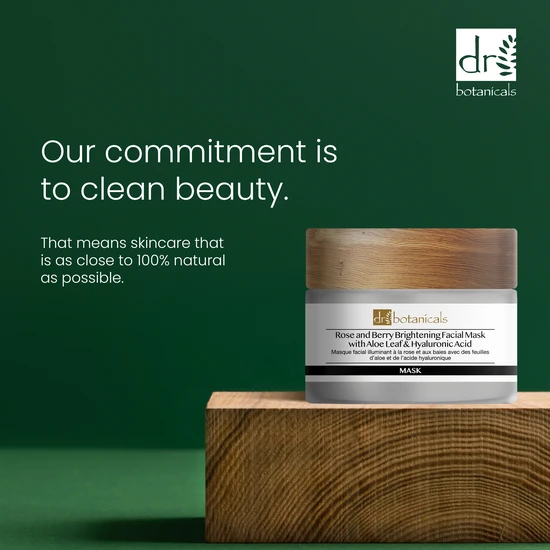 Dr Botanicals Rose & Berry Brightening Facial Mask 50ml