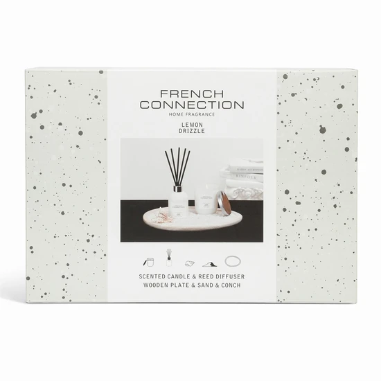 French Connection Lemon Drizzle Diffuser + Candle 100ml + 163g