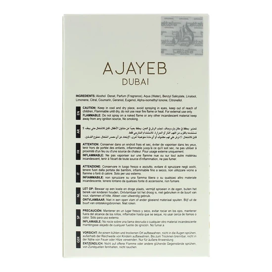 Lattafa Ajayeb Dubai Portrait Eau De Parfum 100ml