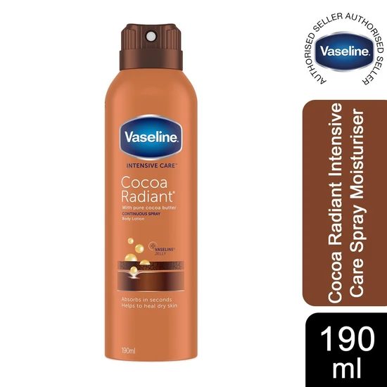 Vaseline Intensive Care Spray Moisturiser Cocoa Radiant 190ml / intensive Care Spray Moisturiser Cocoa Radiant