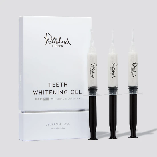 Polished London Teeth Whitening Gel 3 x 5ml Refill