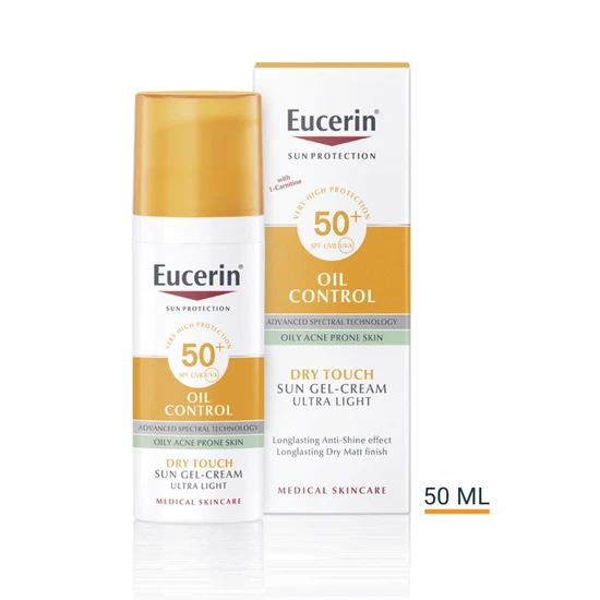 Eucerin Oil Control Sun Gel-Cream Dry Touch SPF 50+ Sunscreen 50ml
