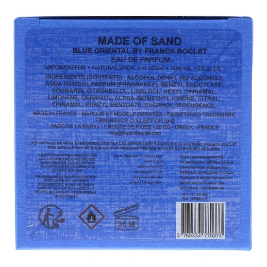 Franck Boclet Made Of Sand Eau De Parfum 150ml