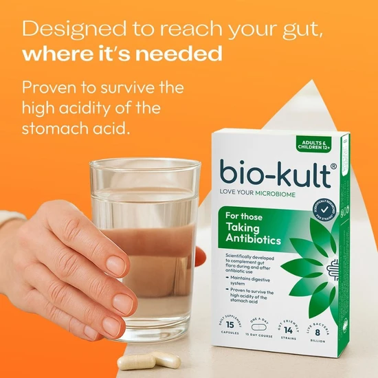 Bio-Kult For Those Taking Antibiotics Capsules 15 Capsules