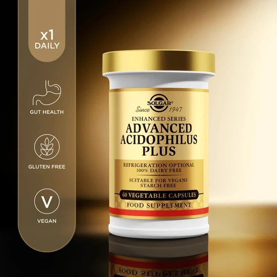 Solgar Advanced Acidophilus Plus Vegetable Capsules x 60