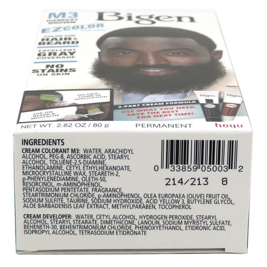 Bigen Men EZ Colour For Hair & Beard M3 Darkest Brown