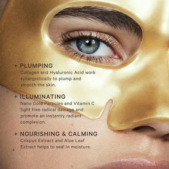 MZ Skin Hydra Lift Golden Facial Treatment Mask 5 Masks
