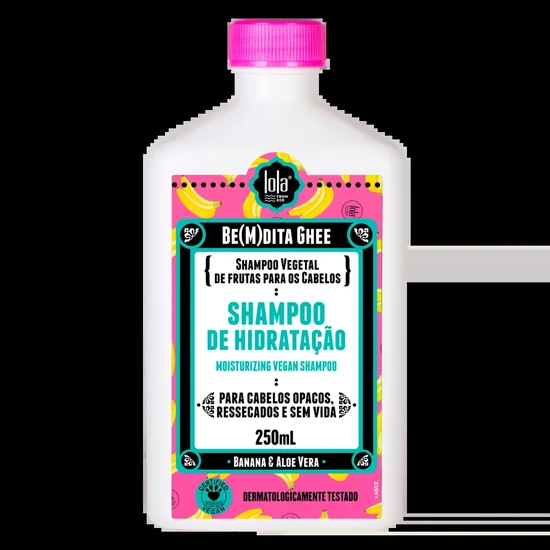 Lola Bemdita Ghee Banana & Aloe Vera Moisturising Vegan Shampoo 250ml