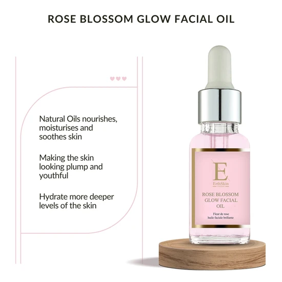 Erth Skin London Rose Blossom Glow Facial Oil 30ml