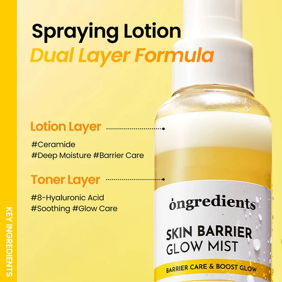 ONGREDIENTS Skin Barrier Glow Mist 100ml